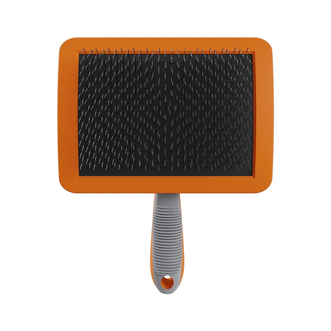 Rasqueadeira Curva Pinos Longos Firmes Lança Bicho Banho E Tosa - Imagem 2